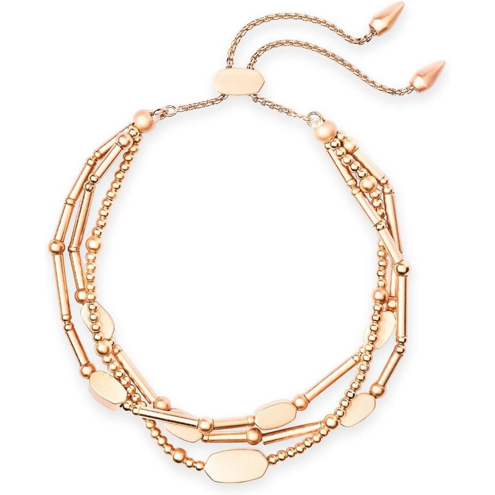 Chantal Beaded Bracelet Rose Gold Women Handmade Fashion Bead Bracelet Jewelry